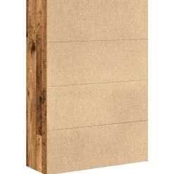 Kirjahylly vanha puu 80x30x114 cm tekninen puu (57938)