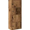 Kirjahylly vanha puu 40x24x102 cm tekninen puu (60380)