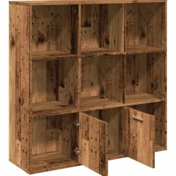 Kirjahylly vanha puu 98x29x97,5 cm tekninen puu (55966)