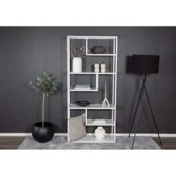 Kirjahylly Venture Home Staal, 85x190cm, valkoinen