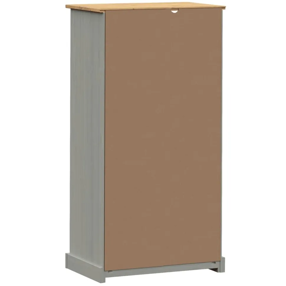 Kirjahylly VIGO harmaa 60x35x114,5 cm täysi mänty (53186)