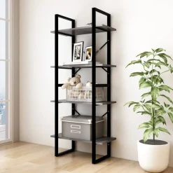 Kirjahylly 60x30x70-140cm, eri kokoja/materiaaleja ja värejä