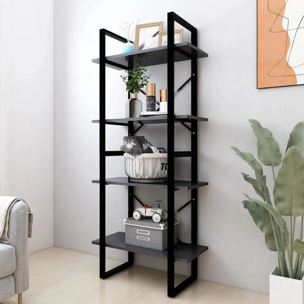 Kirjahylly 60x30x70-140cm, eri kokoja/materiaaleja ja värejä