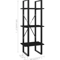 Kirjahylly 40x30x105-210cm, eri materiaaleja/kokoja ja värejä