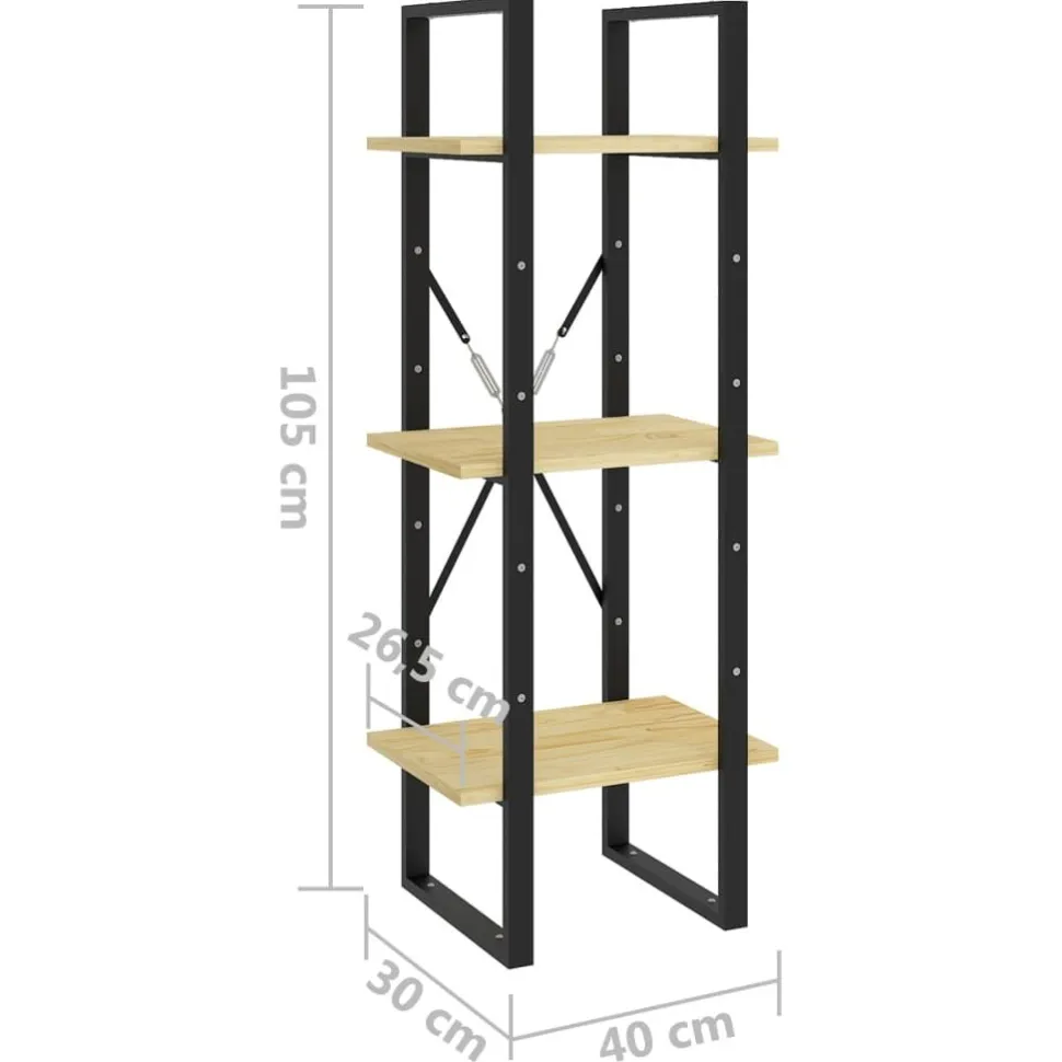 Kirjahylly 40x30x105-210cm, eri materiaaleja/kokoja ja värejä
