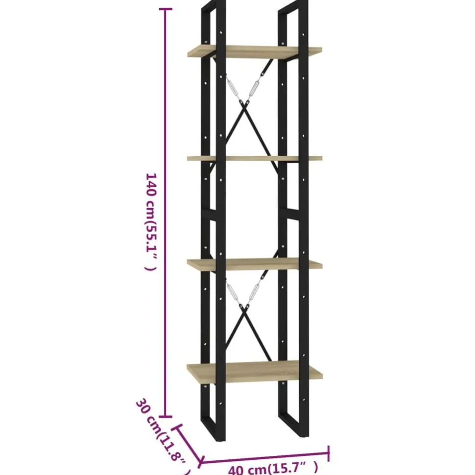 Kirjahylly 40x30x70-140cm, eri materiaaleja/kokoja ja värejä