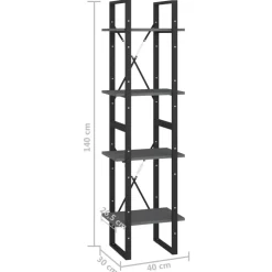 Kirjahylly 40x30x70-140cm, eri materiaaleja/kokoja ja värejä