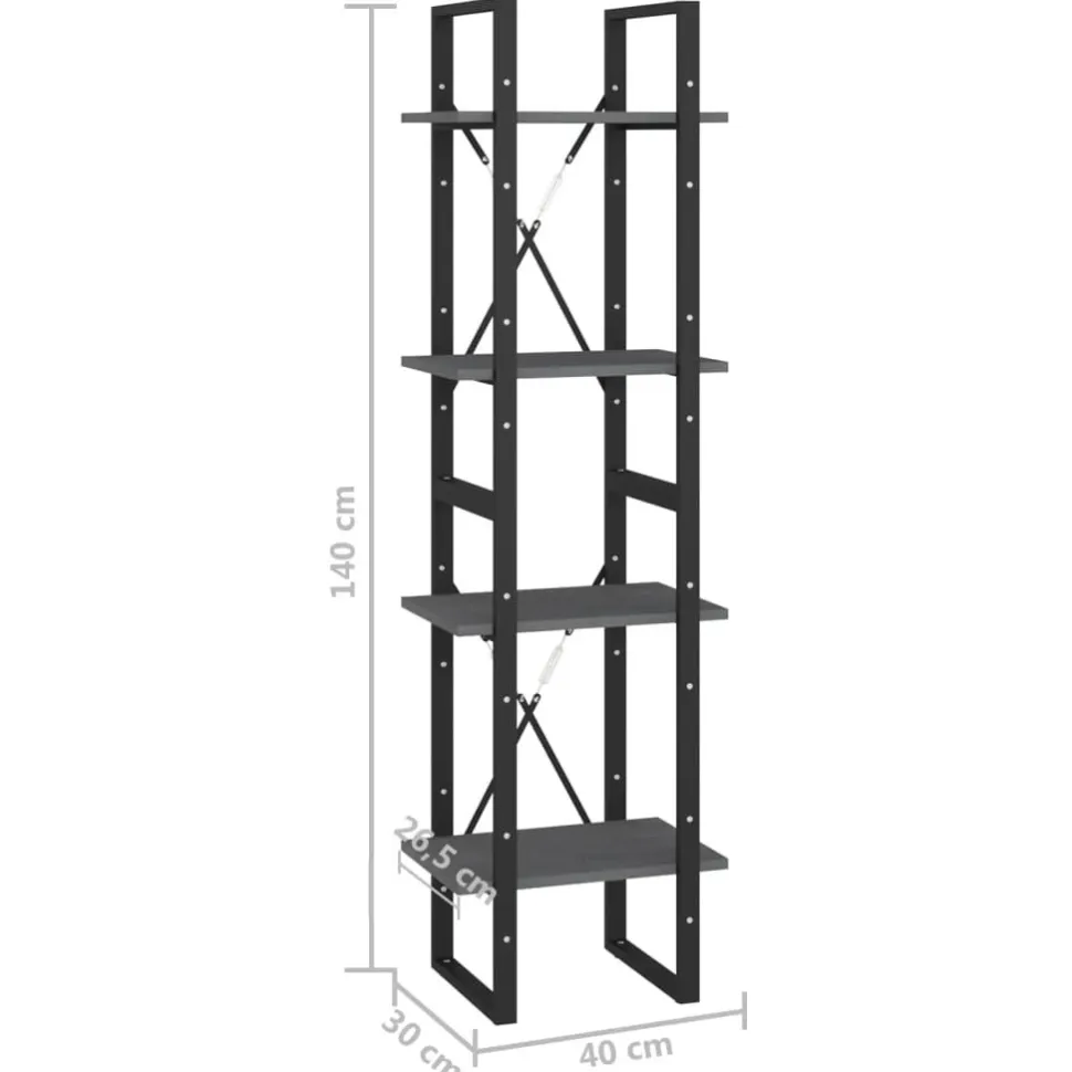 Kirjahylly 40x30x70-140cm, eri materiaaleja/kokoja ja värejä
