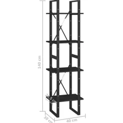Kirjahylly 40x30x70-140cm, eri materiaaleja/kokoja ja värejä