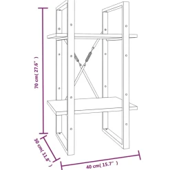 Kirjahylly 40x30x70-140cm, eri materiaaleja/kokoja ja värejä