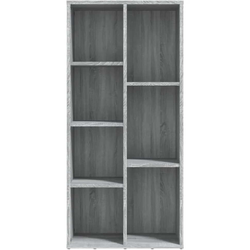 Kirjahylly 50x25x106 cm harmaa