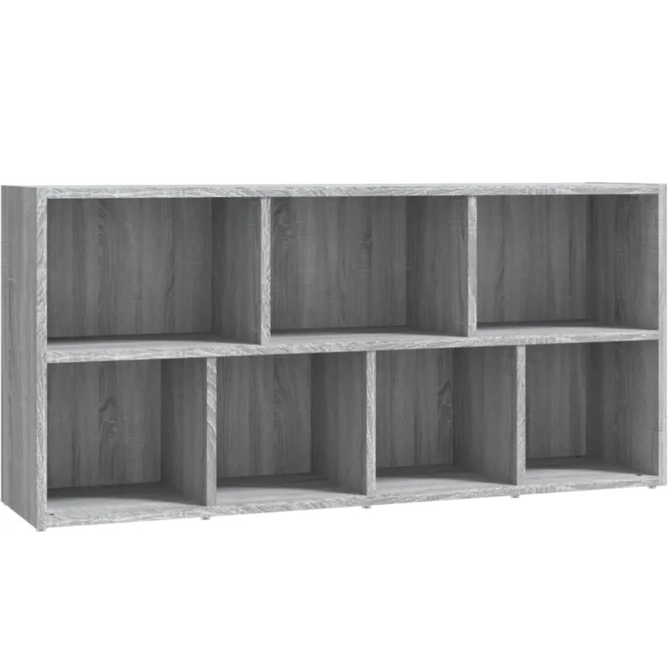 Kirjahylly 50x25x106 cm harmaa