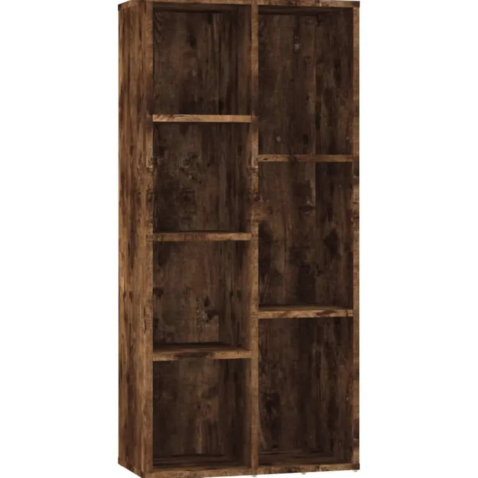 Kirjahylly 50x25x106 cm harmaa