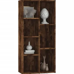 Kirjahylly 50x25x106 cm harmaa
