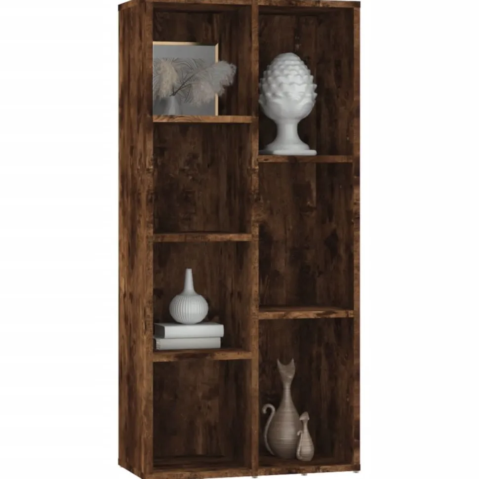 Kirjahylly 50x25x106 cm harmaa
