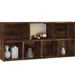 Kirjahylly 50x25x106 cm harmaa