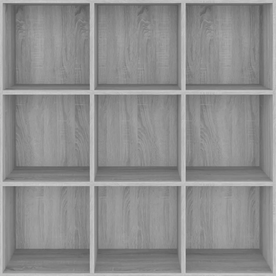 Kirjahylly 2 98x30x98 cm harmaa