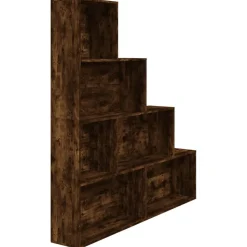 Kirjahylly 155x24x160 cm harmaa