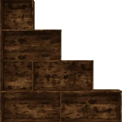 Kirjahylly 155x24x160 cm harmaa