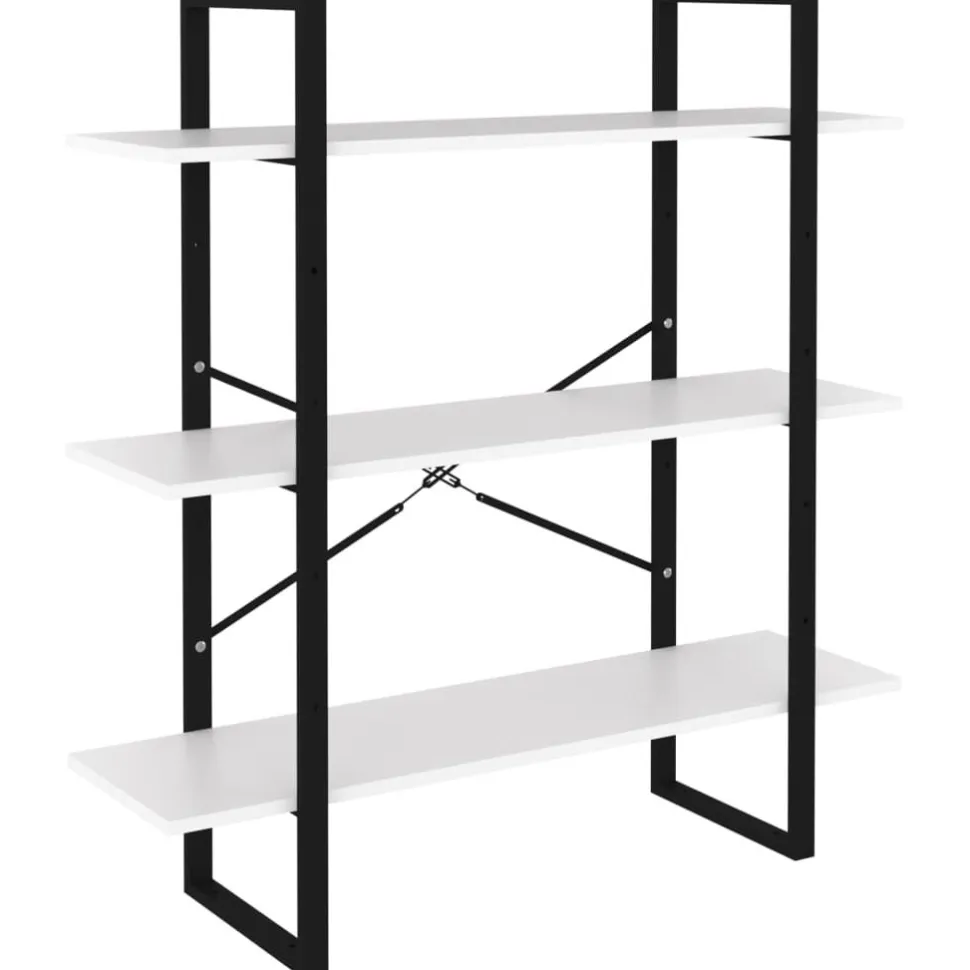 Kirjahylly 1 100x30x105 cm lastulevy betoninharmaa