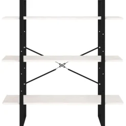 Kirjahylly 1 100x30x105 cm lastulevy betoninharmaa