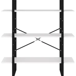 Kirjahylly 1 100x30x105 cm lastulevy betoninharmaa