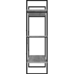 Kirjahylly 1 100x30x105 cm lastulevy betoninharmaa