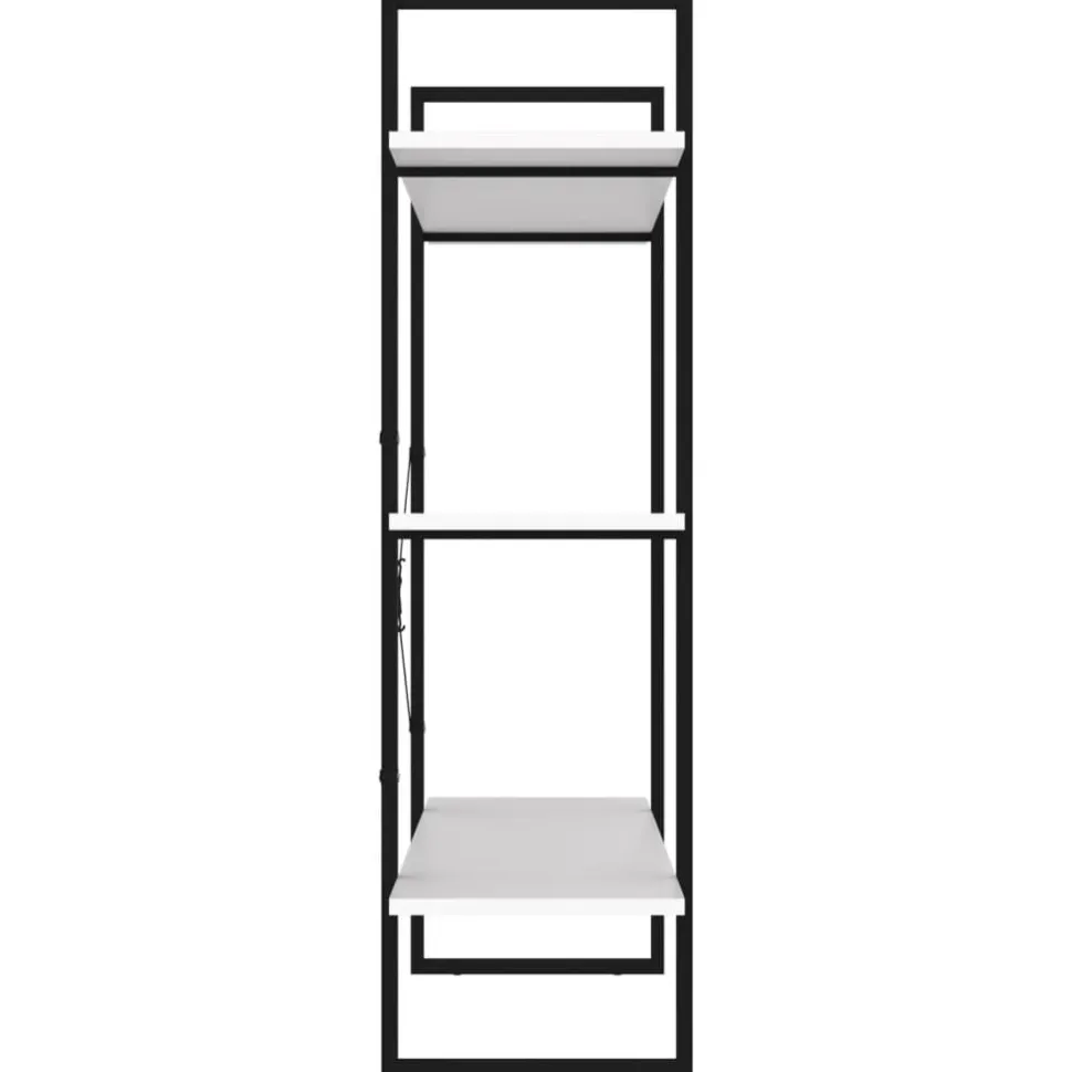 Kirjahylly 1 100x30x105 cm lastulevy betoninharmaa