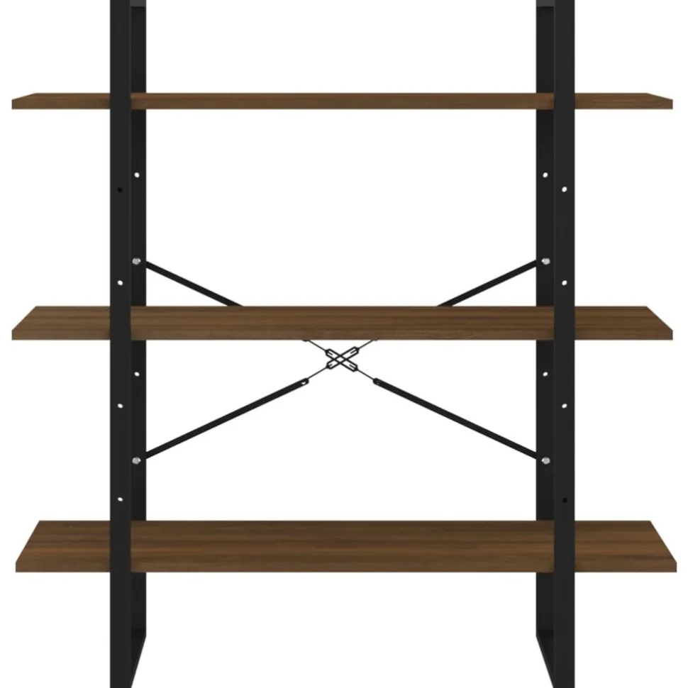 Kirjahylly 1 100x30x105 cm lastulevy betoninharmaa