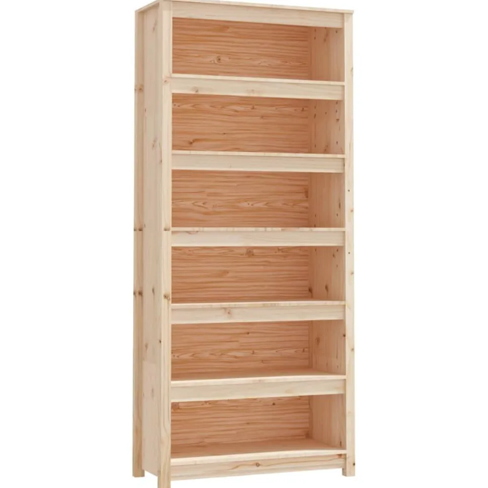 Kirjahylly 50x35x68 cm mänty harmaa