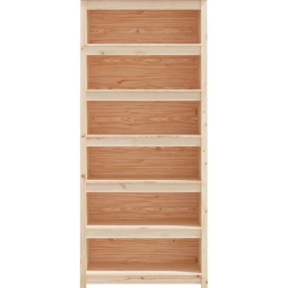 Kirjahylly 50x35x68 cm mänty harmaa