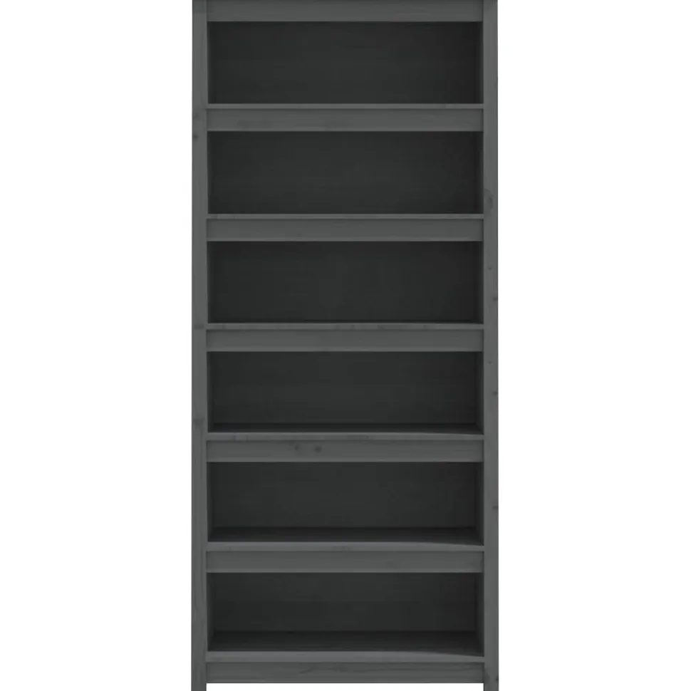 Kirjahylly 50x35x68 cm mänty harmaa