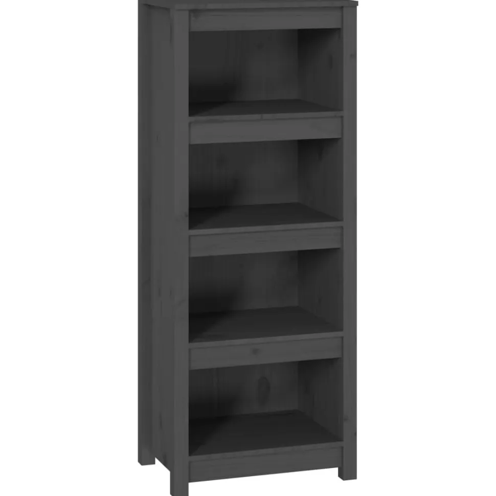 Kirjahylly 50x35x68 cm mänty harmaa