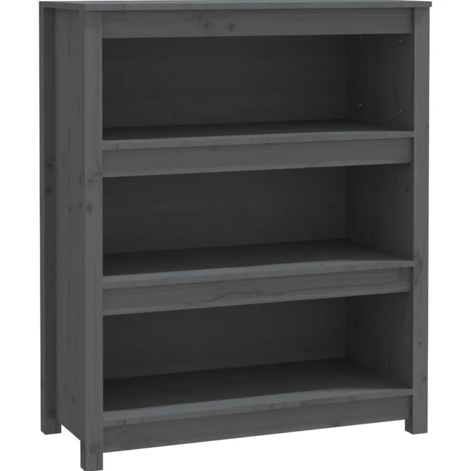 Kirjahylly 50x35x68 cm mänty harmaa