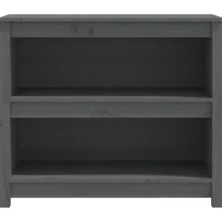 Kirjahylly 50x35x68 cm mänty harmaa
