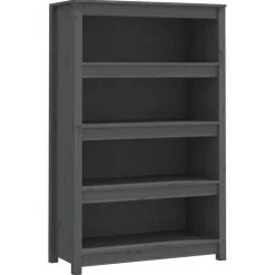 Kirjahylly 50x35x68 cm mänty harmaa