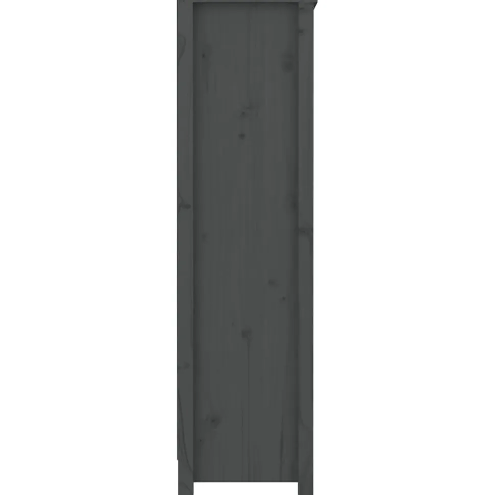Kirjahylly 50x35x68 cm mänty harmaa
