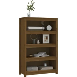 Kirjahylly 50x35x68 cm mänty harmaa