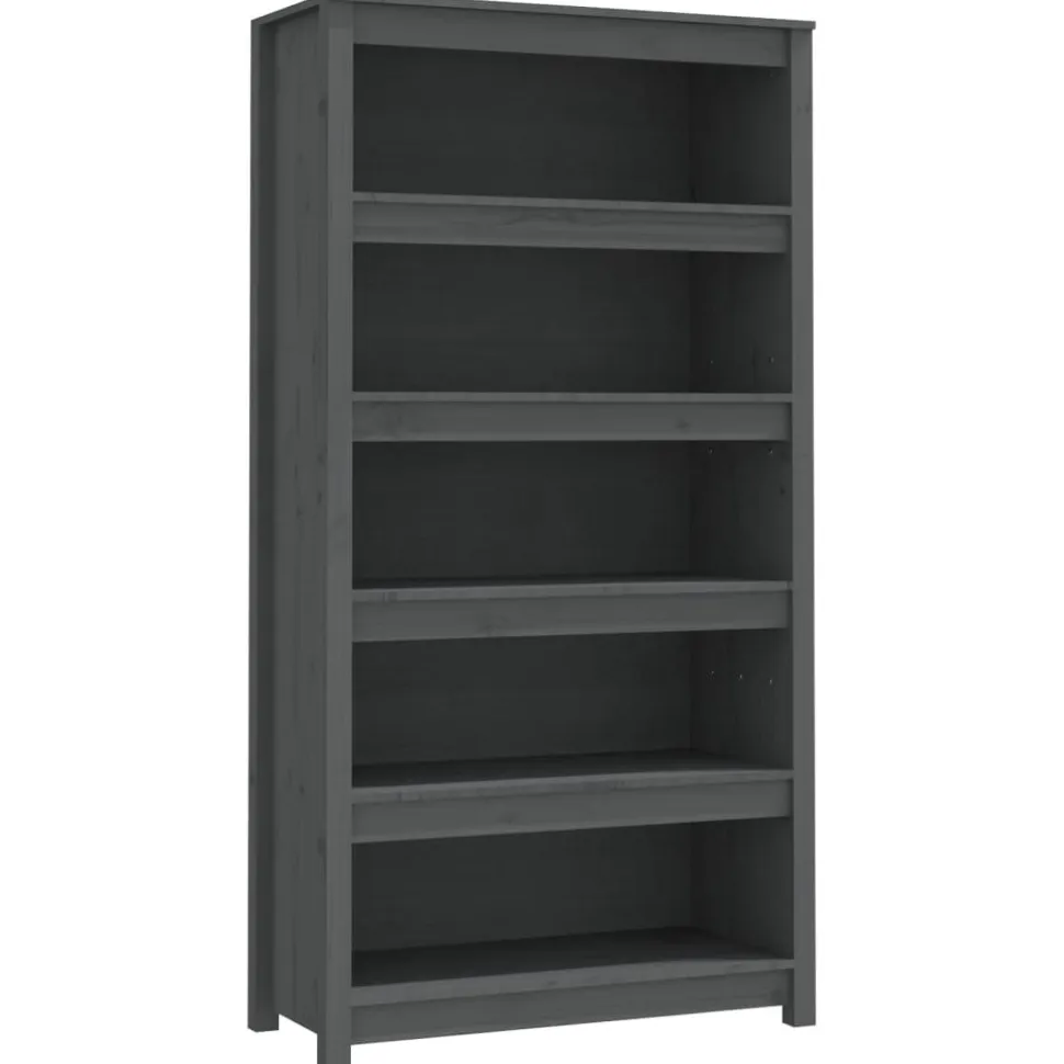 Kirjahylly 50x35x68 cm mänty harmaa