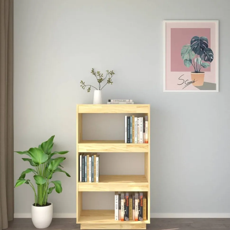 Kirjahylly 40x35x71 cm mänty harmaa