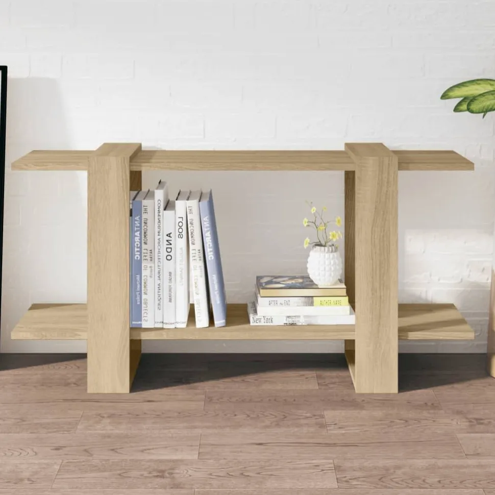 Kirjahylly 100x30x51 cm tekninen puu harmaa