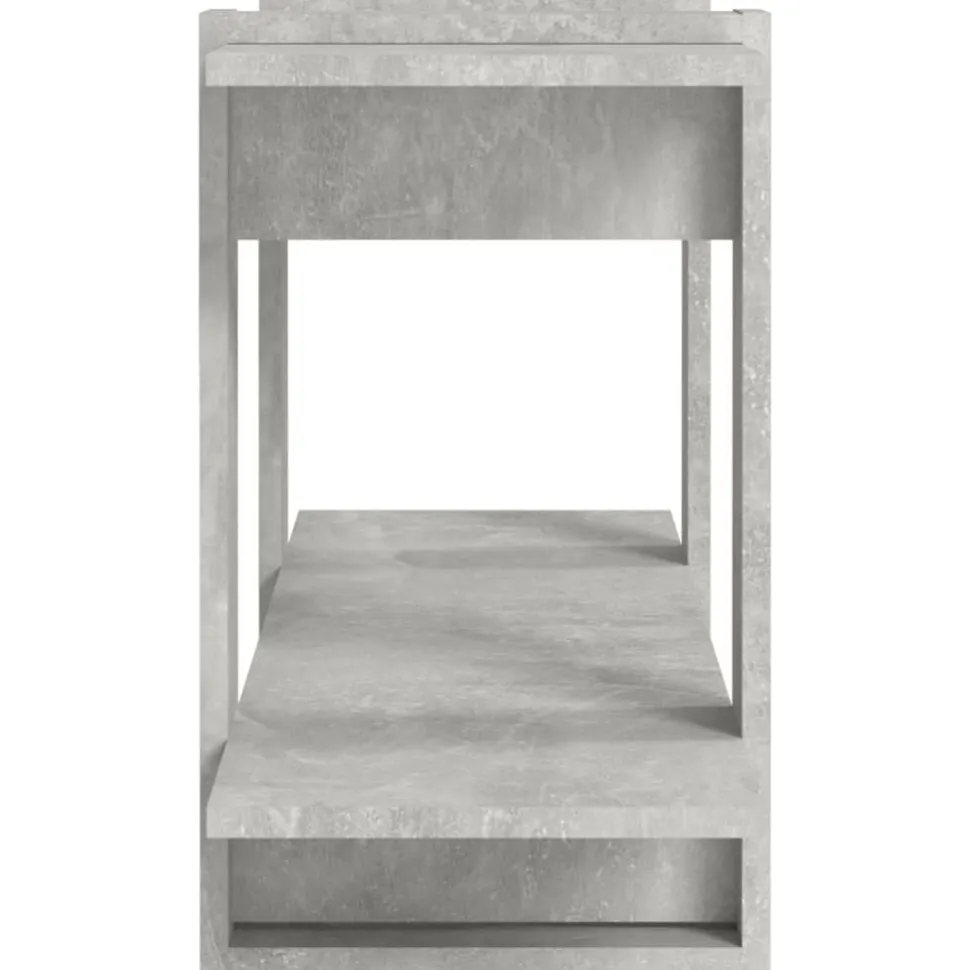 Kirjahylly 100x30x51 cm tekninen puu harmaa