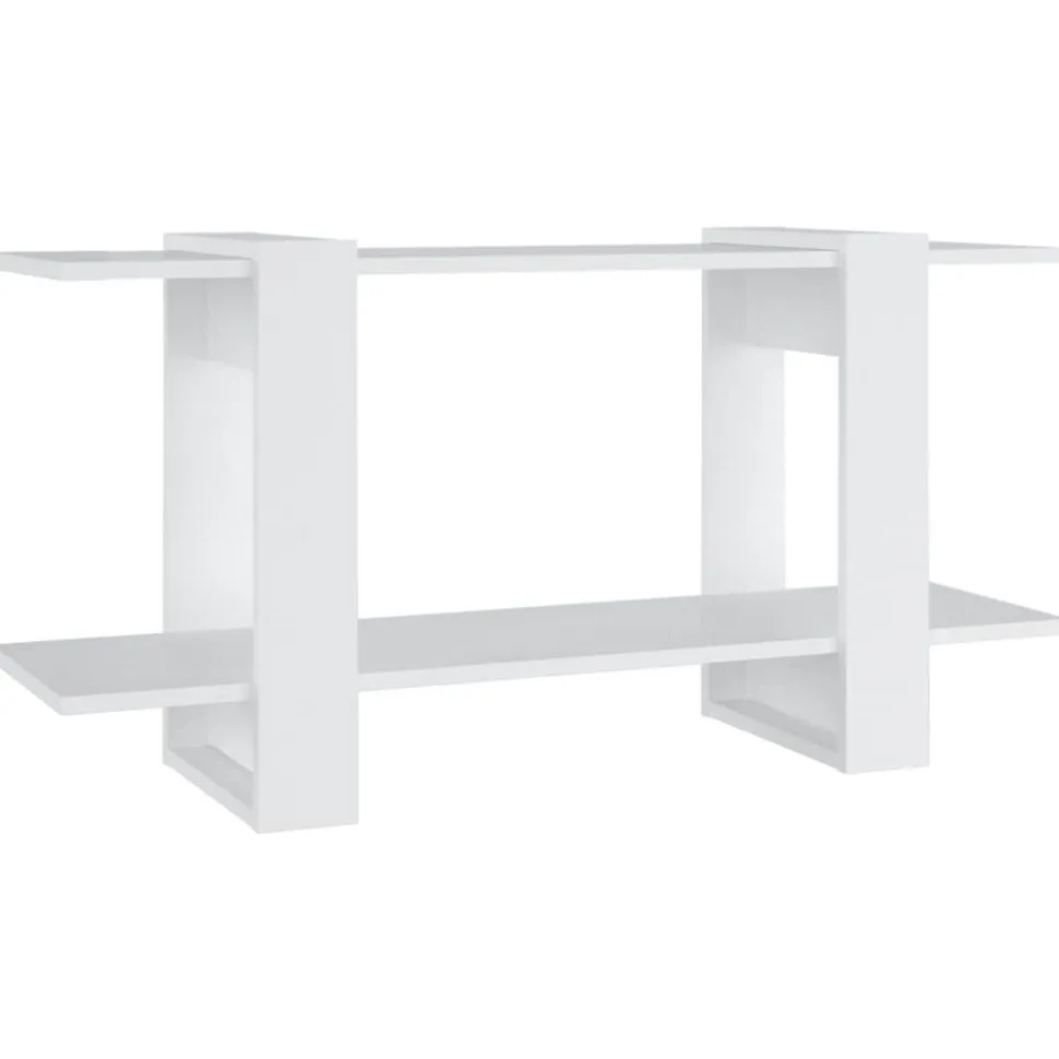 Kirjahylly 100x30x51 cm tekninen puu harmaa