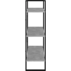 Kirjahylly 80x30x105 cm tekninen puu harmaa