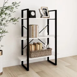 Kirjahylly 80x30x105 cm tekninen puu harmaa