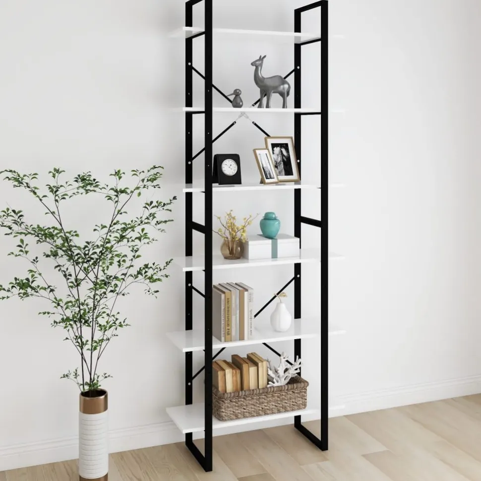 Kirjahylly 80x30x105 cm tekninen puu harmaa