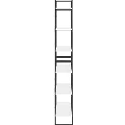 Kirjahylly 80x30x105 cm tekninen puu harmaa