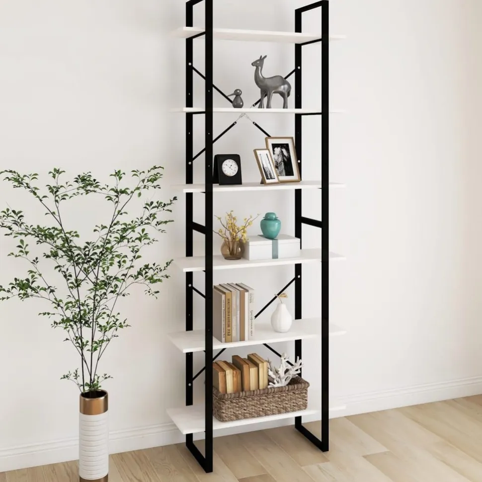 Kirjahylly 80x30x105 cm tekninen puu harmaa