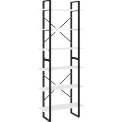 Kirjahylly 80x30x105 cm tekninen puu harmaa