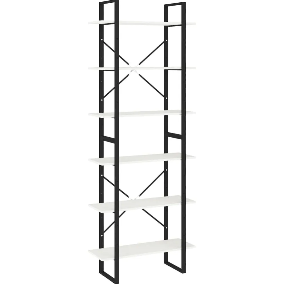 Kirjahylly 80x30x105 cm tekninen puu harmaa